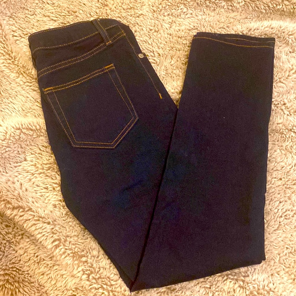 GU high rise skinny Stretch Jeans dark wash